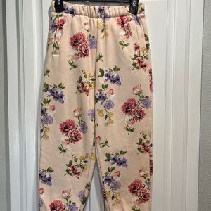 NWT fb girls Floral Print Joggers.